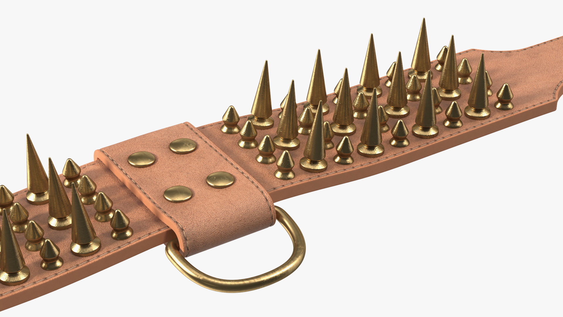 Studded Dog Collar Lying 3D model