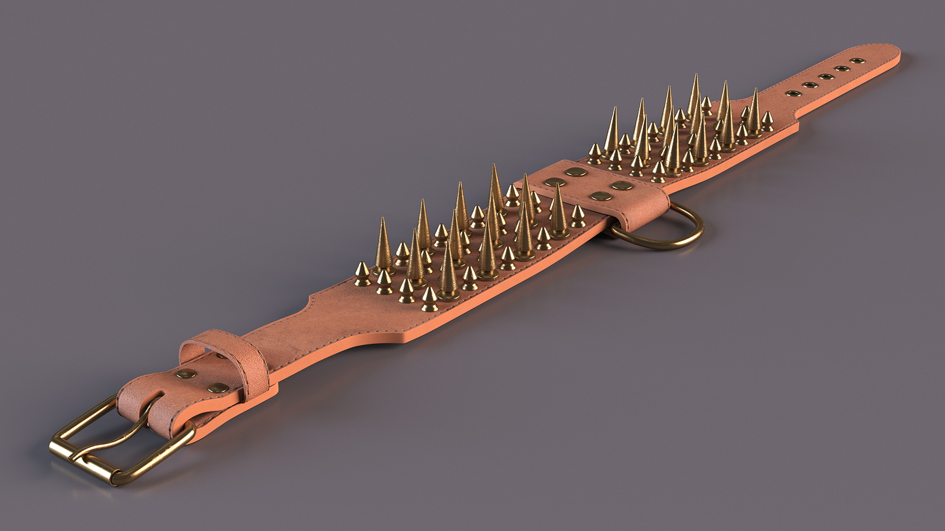 Studded Dog Collar Lying 3D model