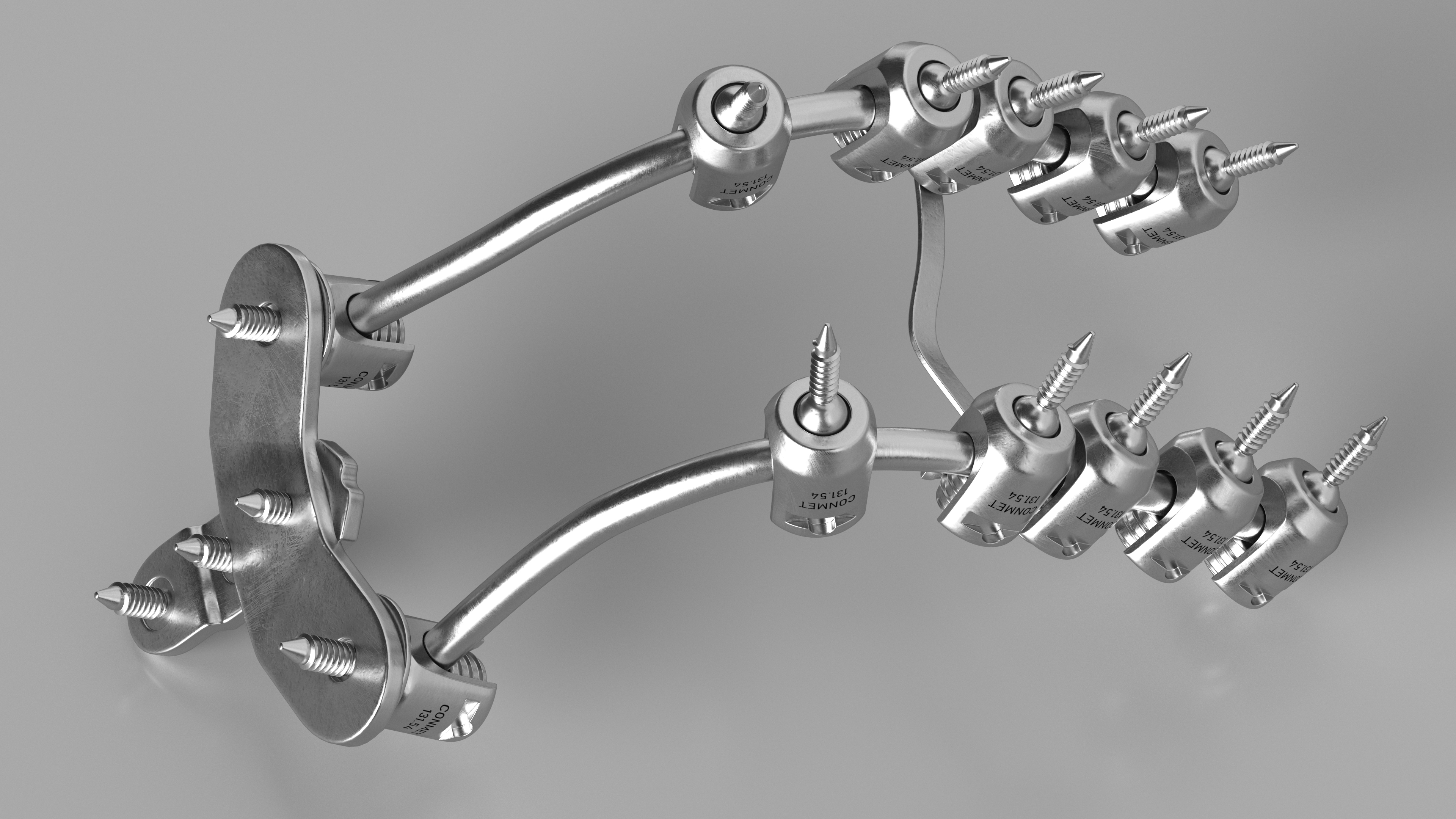 3D model Posterior Cervical Spine Fixation System