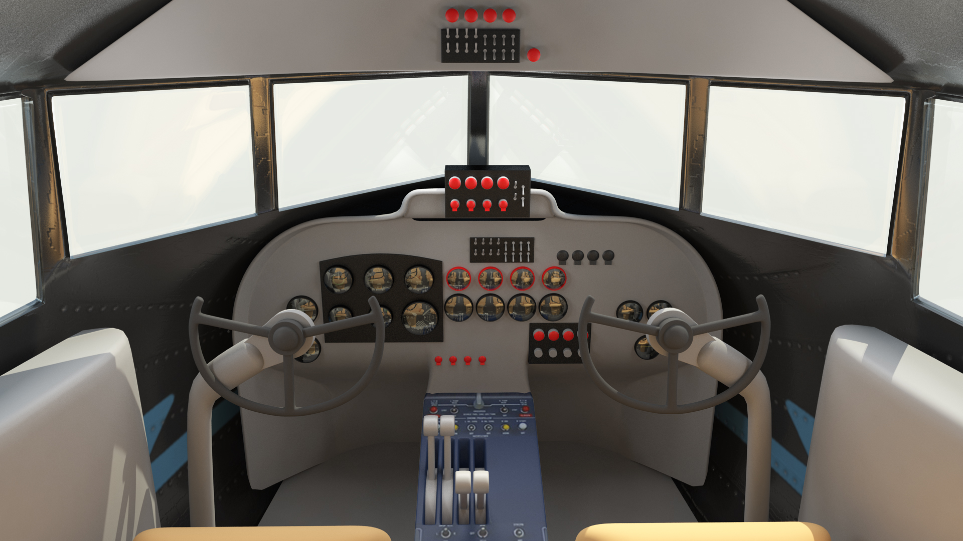Vintage Airliner Generic 3D model