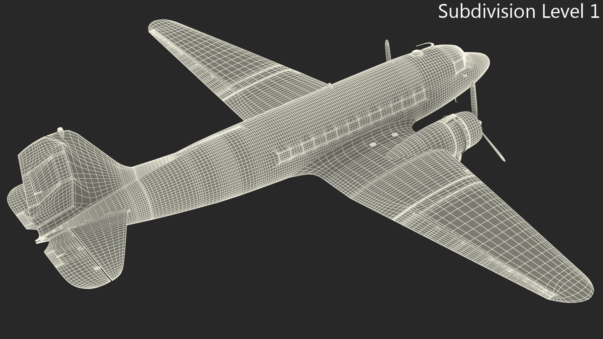 Vintage Airliner Generic 3D model