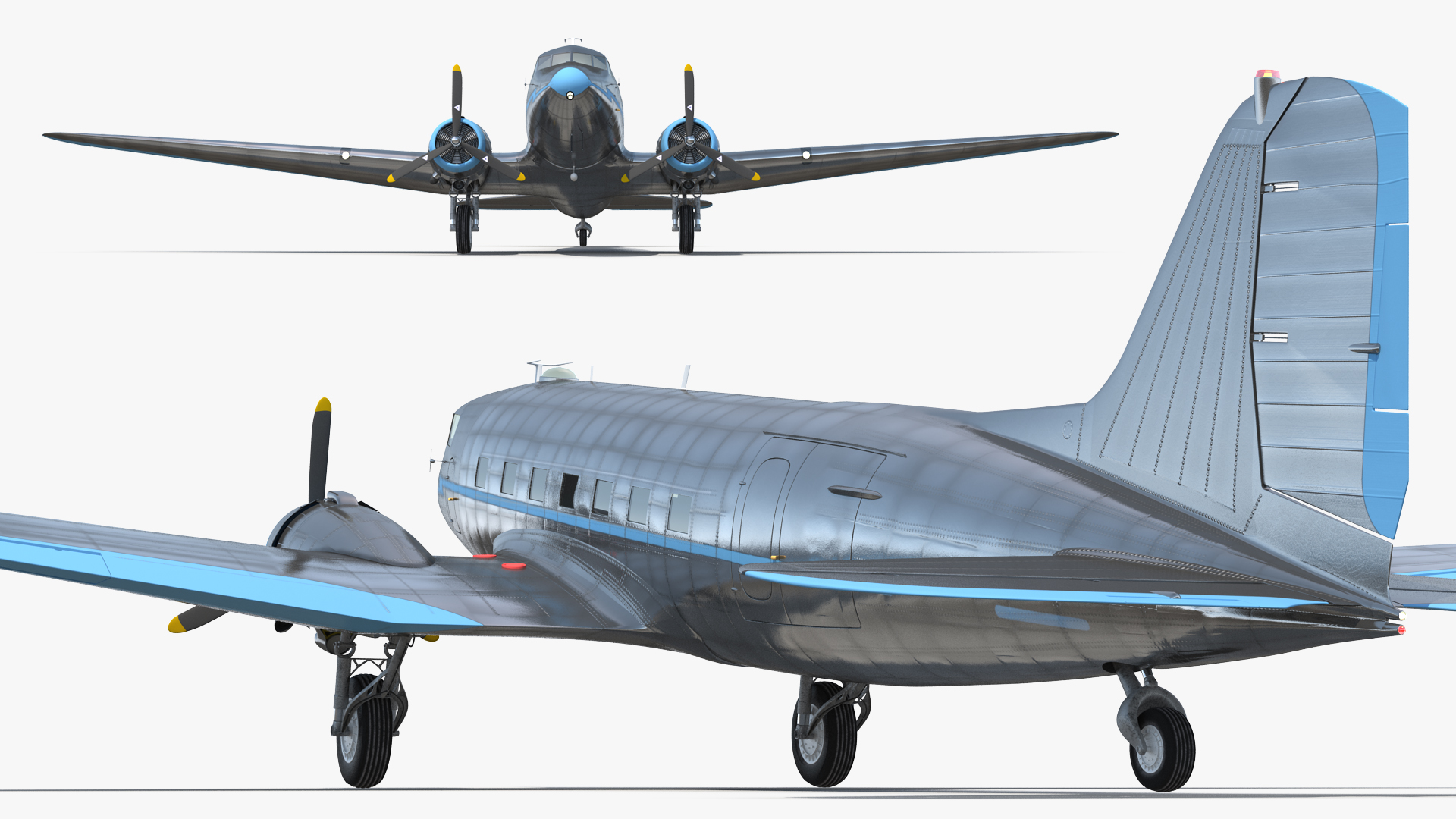 Vintage Airliner Generic 3D model