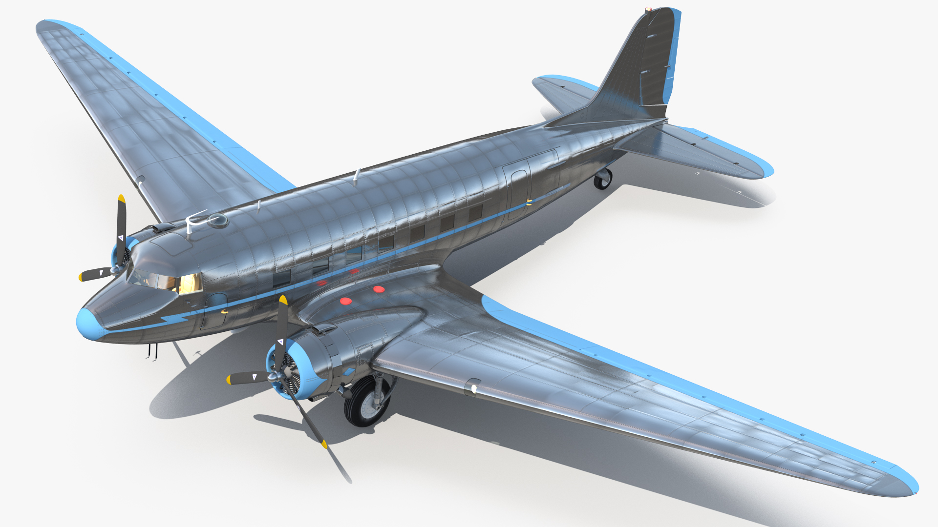 Vintage Airliner Generic 3D model