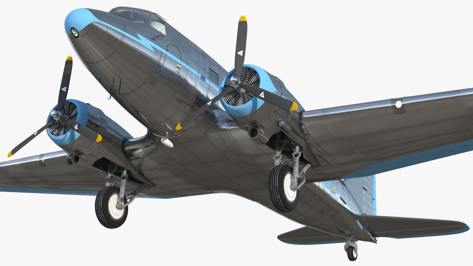Vintage Airliner Generic 3D model