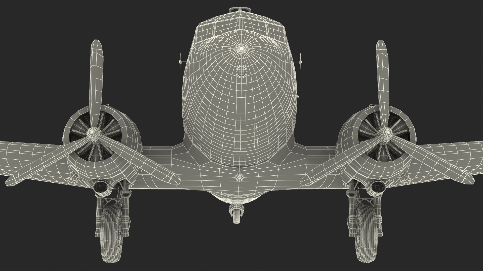 Vintage Airliner Generic 3D model