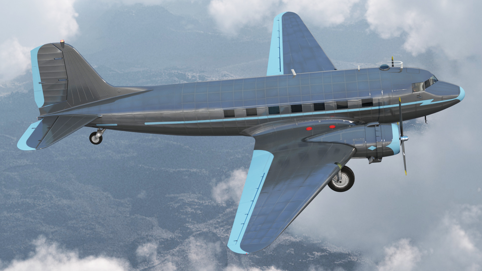 Vintage Airliner Generic 3D model