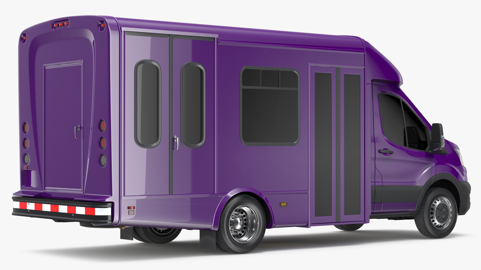 Passenger Shuttle Bus Simple Interior 3D