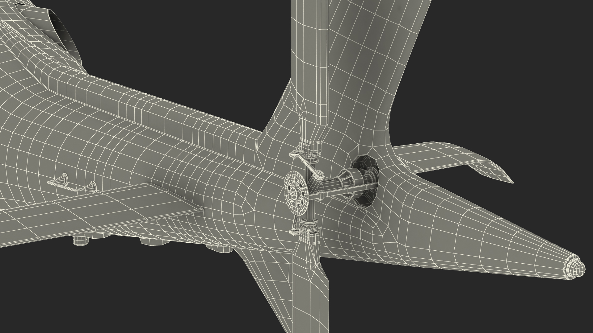Multi-Purpose Helicopter Retractable Landing Gear 3D model