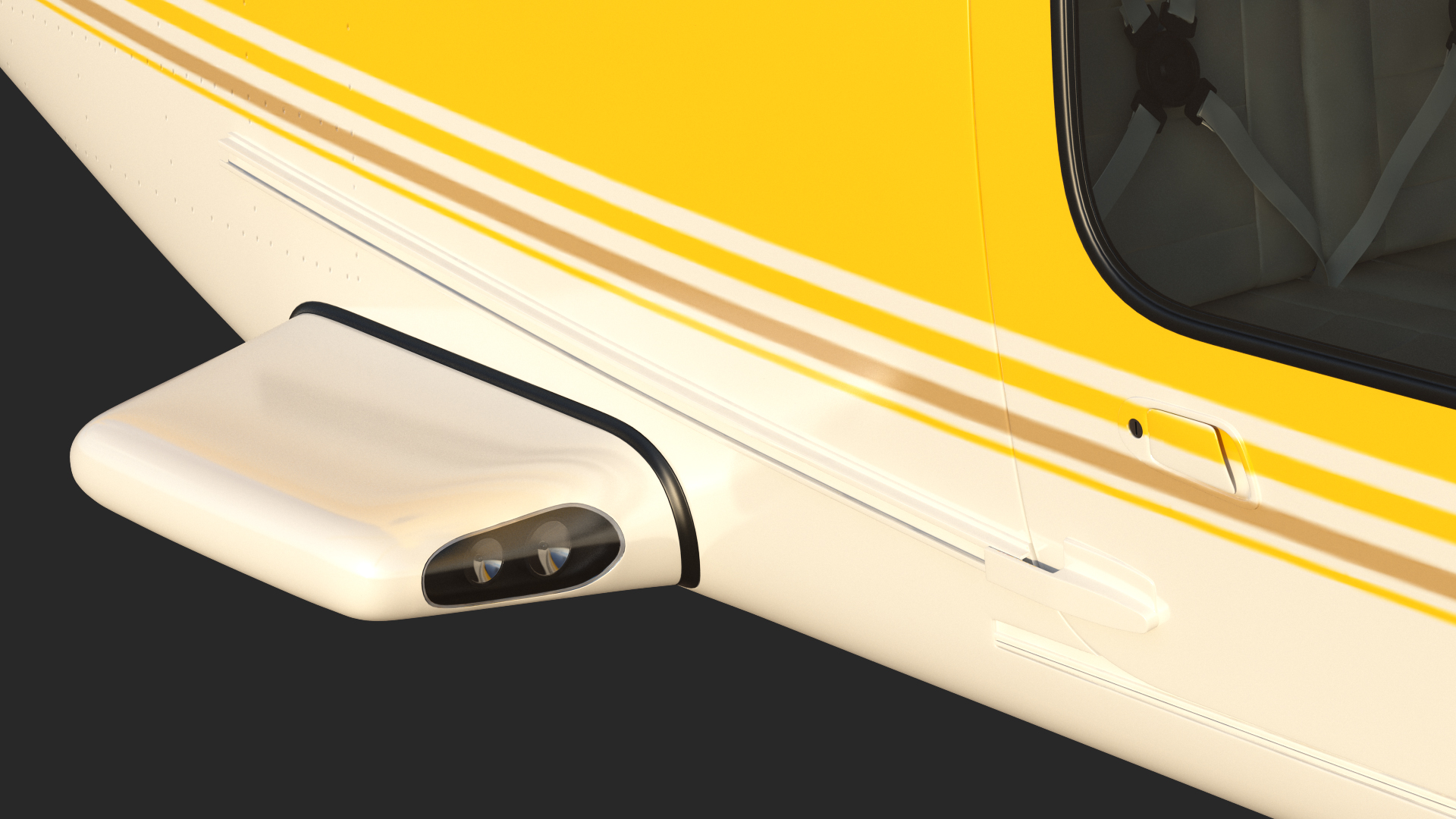 Multi-Purpose Helicopter Retractable Landing Gear 3D model