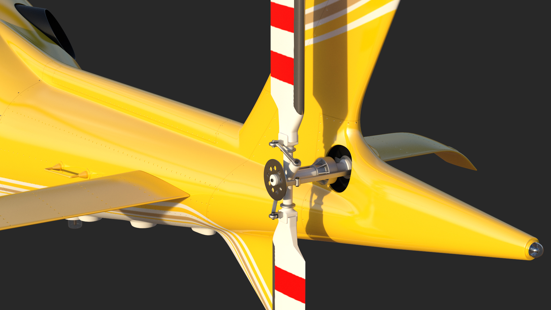 Multi-Purpose Helicopter Retractable Landing Gear 3D model