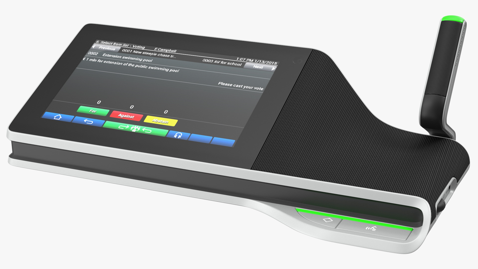 Conference Multimedia Device with Directive Microphone 3D model