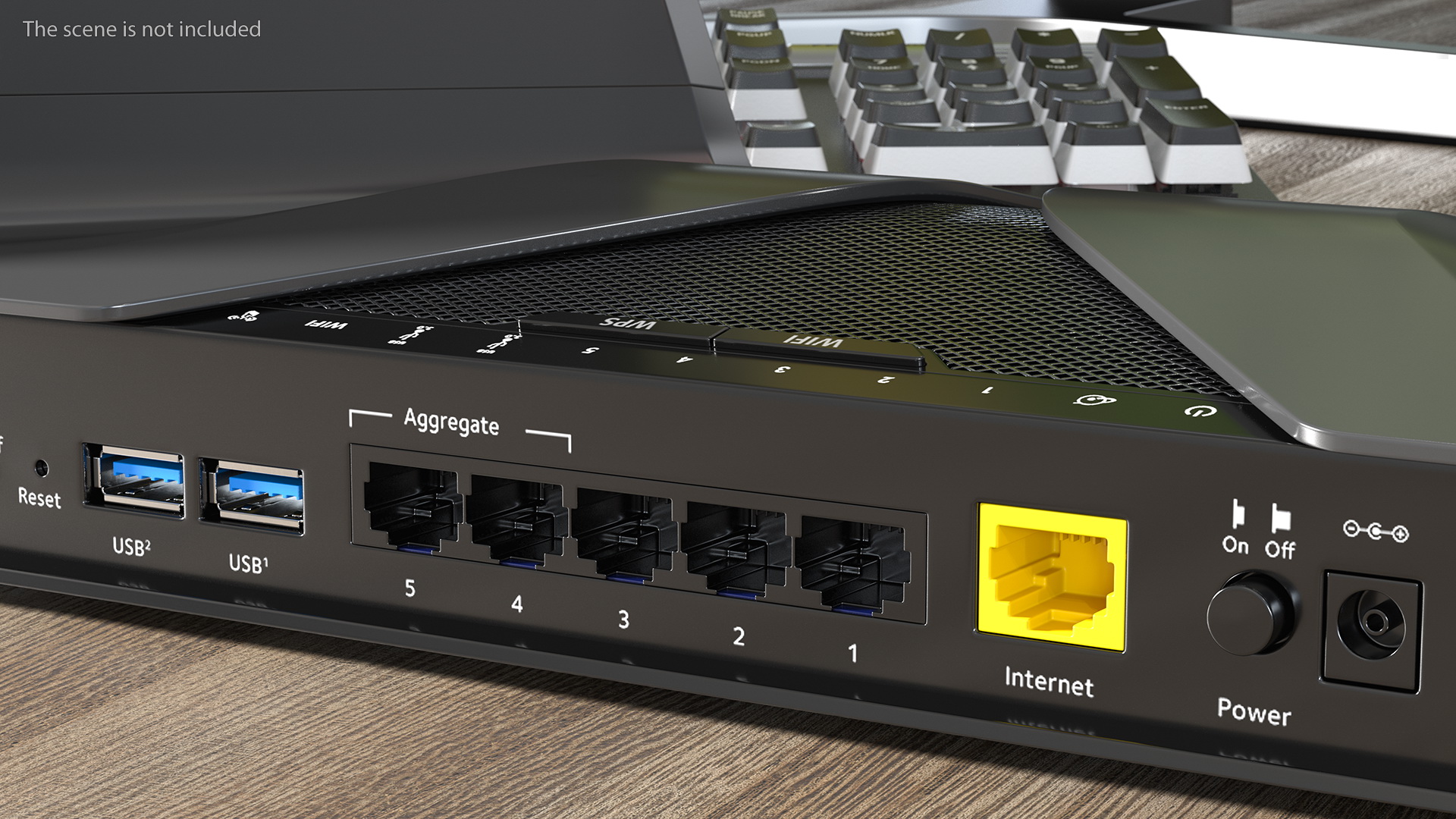 3D Netgear Nighthawk AX8 Wifi Router model