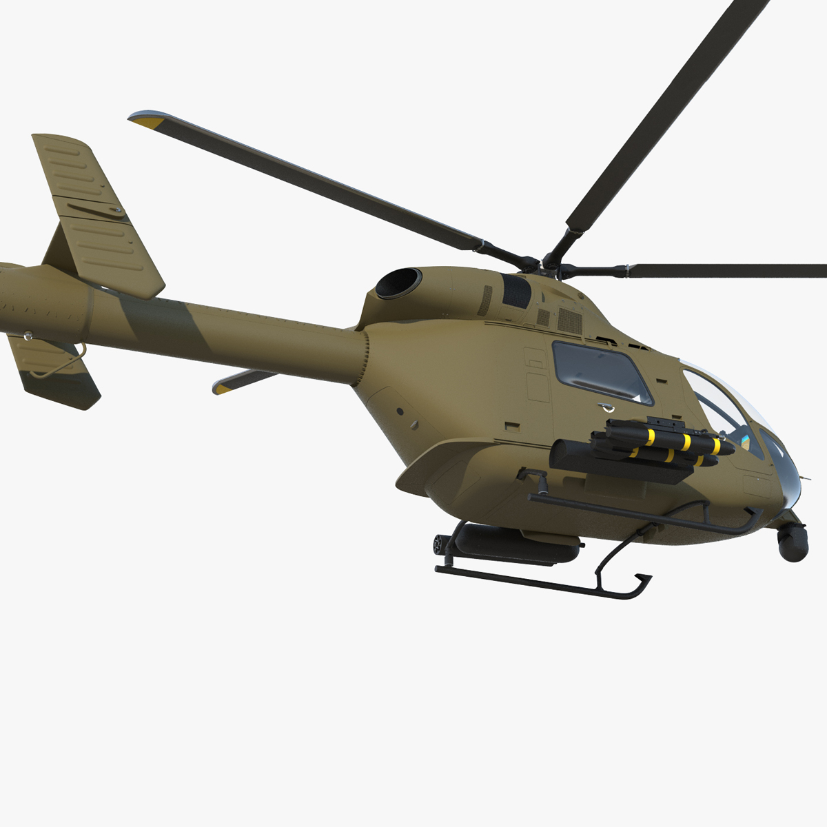 3D Attack Helicopter Rigged for Maya model