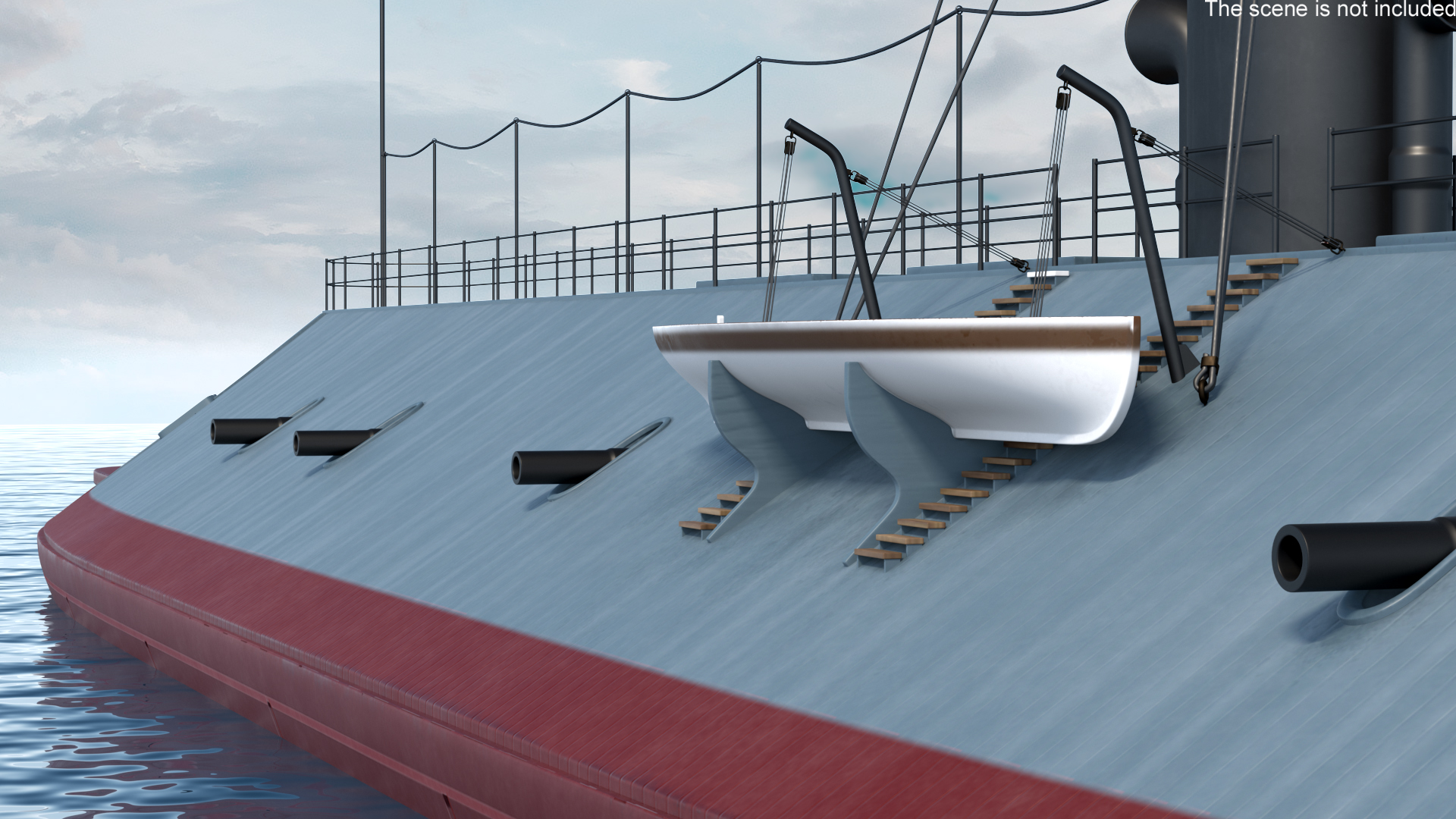 Confederate Navy Ship CSS Virginia 3D model