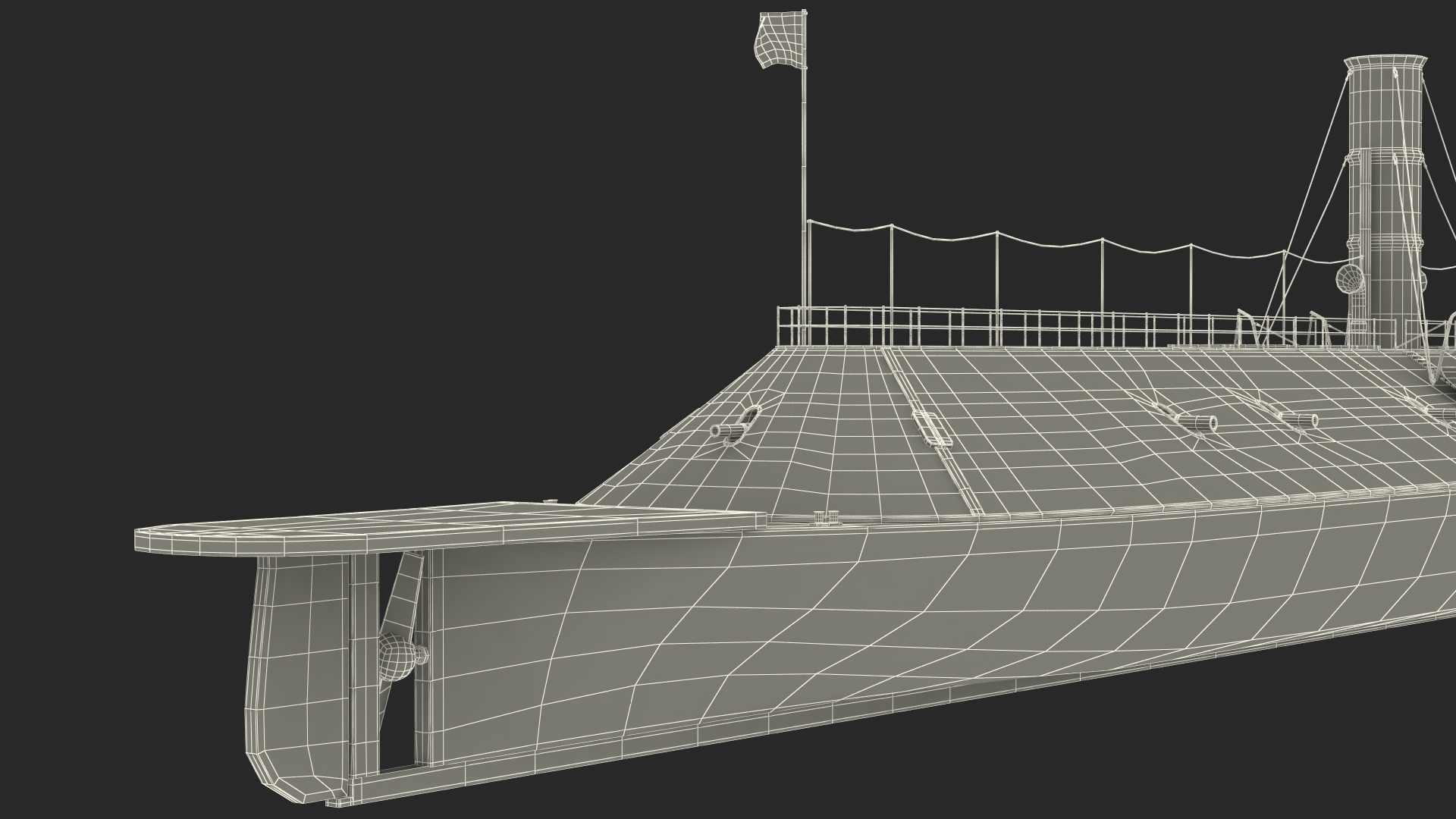 Confederate Navy Ship CSS Virginia 3D model