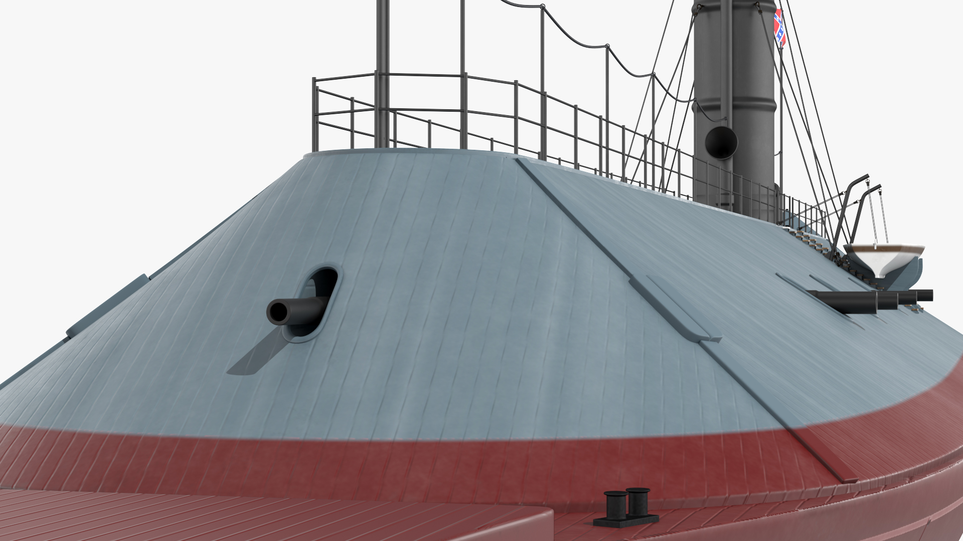 Confederate Navy Ship CSS Virginia 3D model