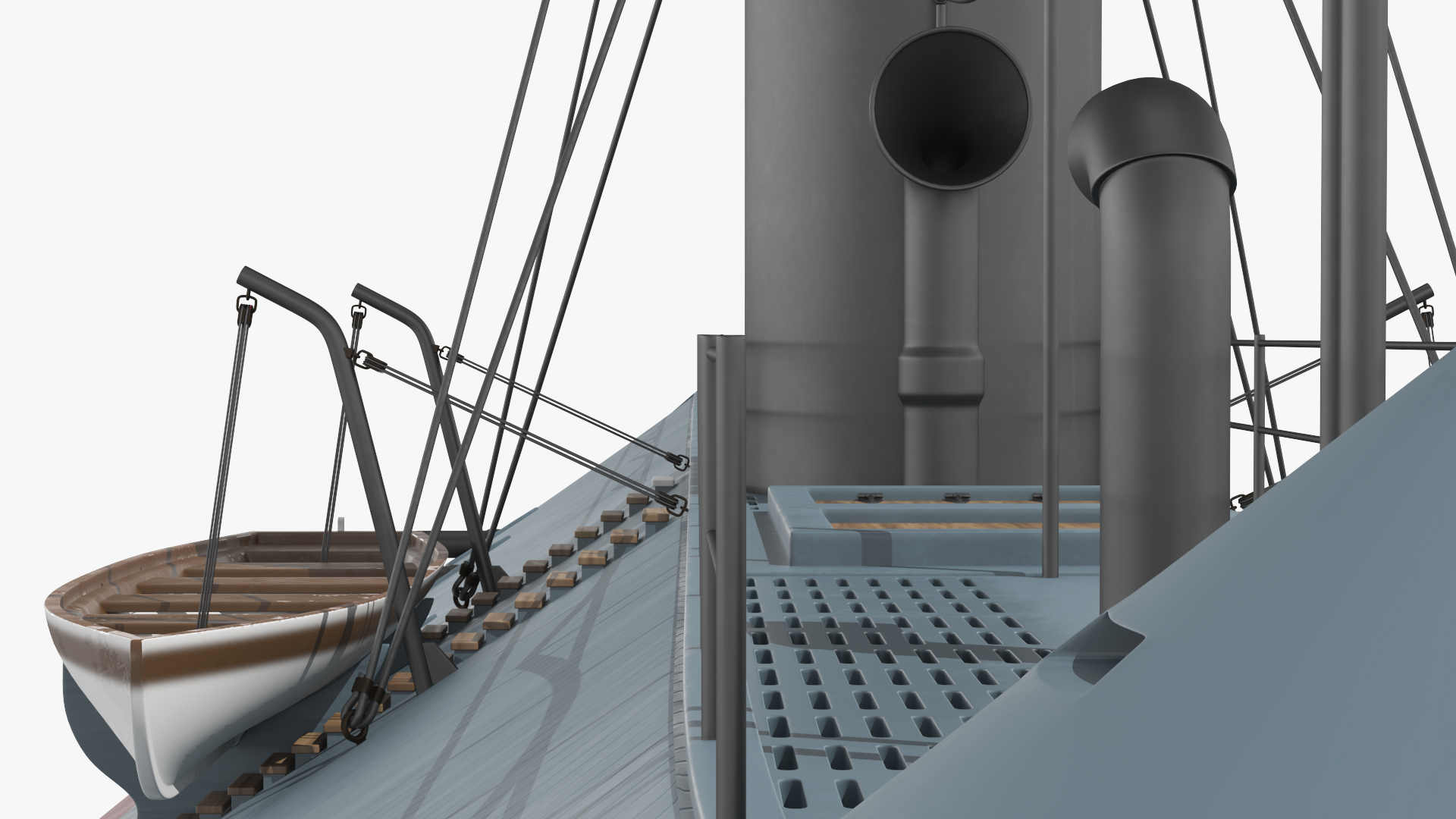 Confederate Navy Ship CSS Virginia 3D model
