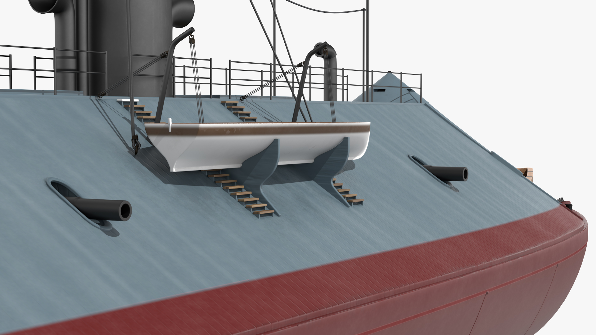 Confederate Navy Ship CSS Virginia 3D model