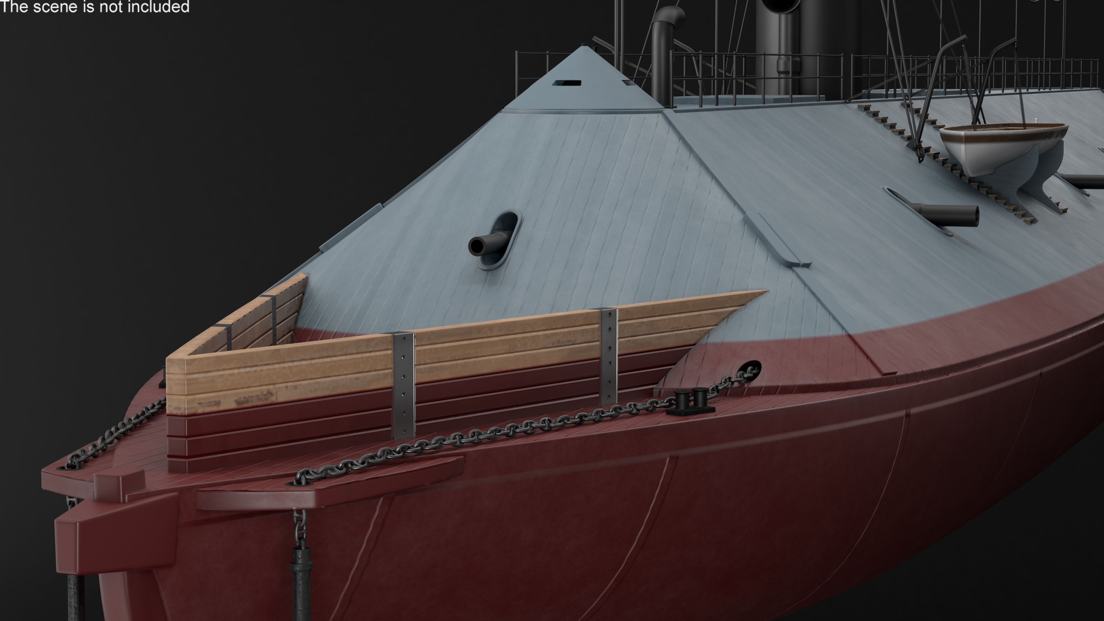 Confederate Navy Ship CSS Virginia 3D model