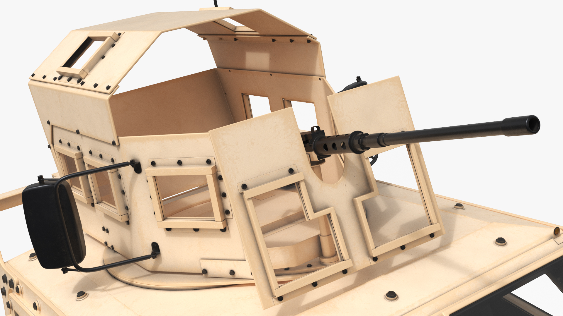 Military Truck Oshkosh L-ATV with Gun Turret Rigged - view 11