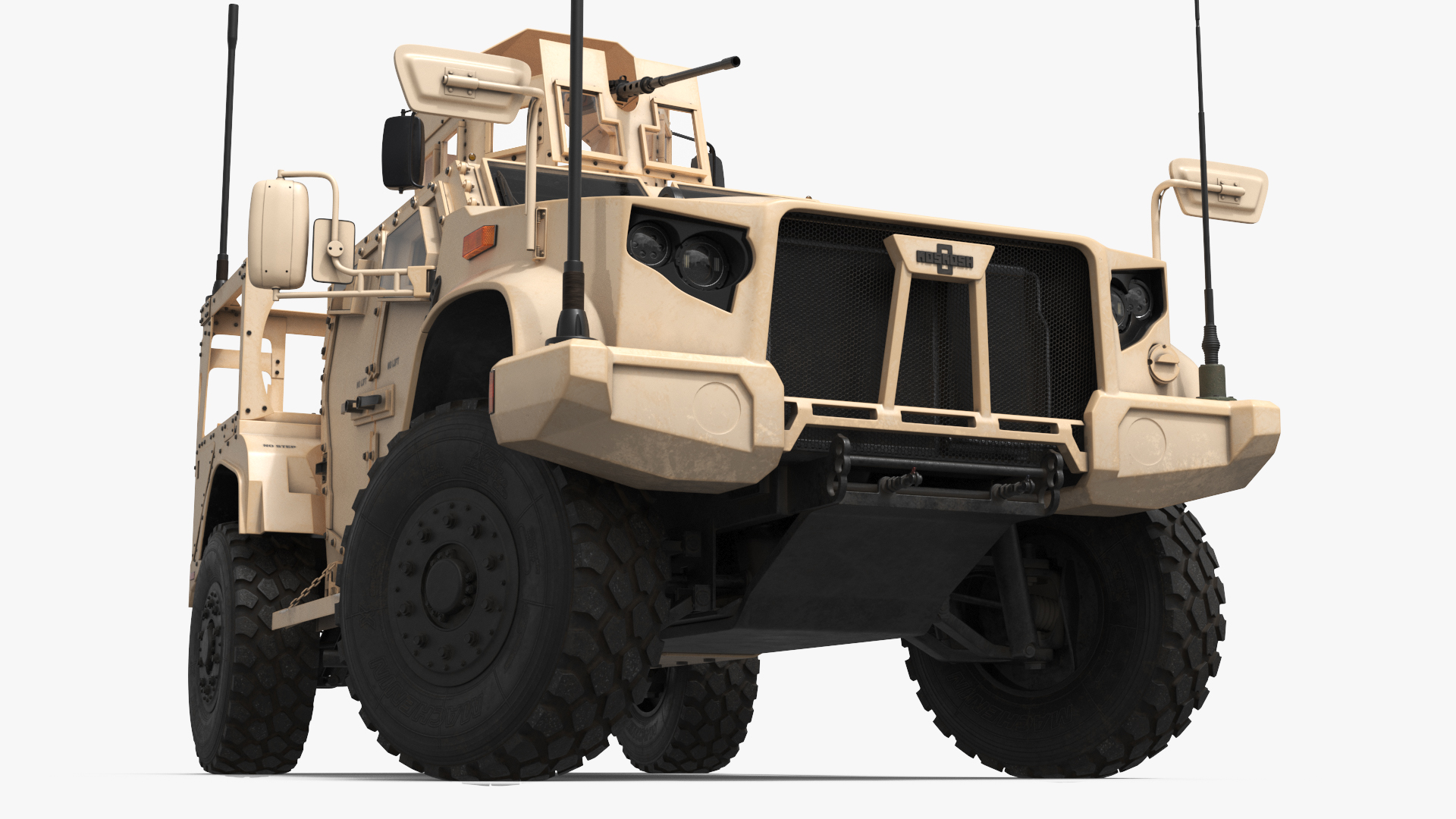 Military Truck Oshkosh L-ATV with Gun Turret Rigged - view 10