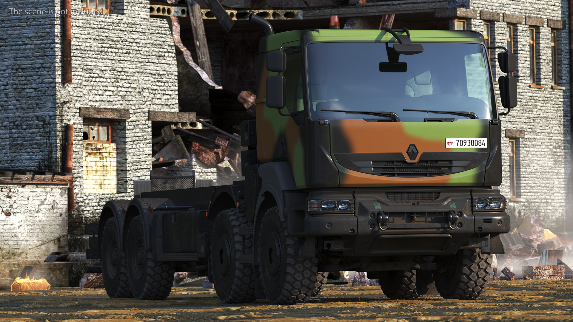Renault Kerax 8x8 Heavy Utility Truck 3D