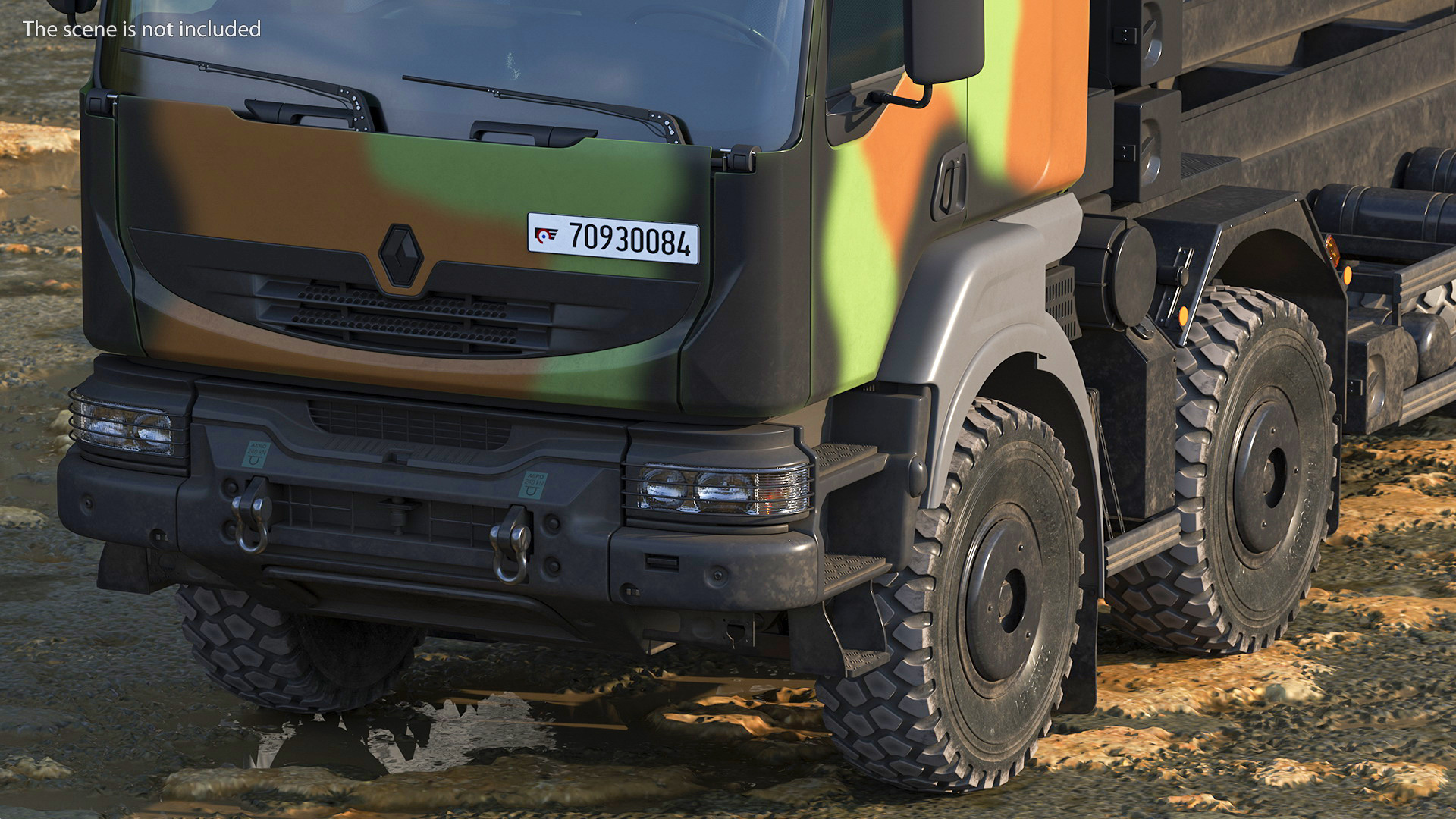 Renault Kerax 8x8 Heavy Utility Truck 3D
