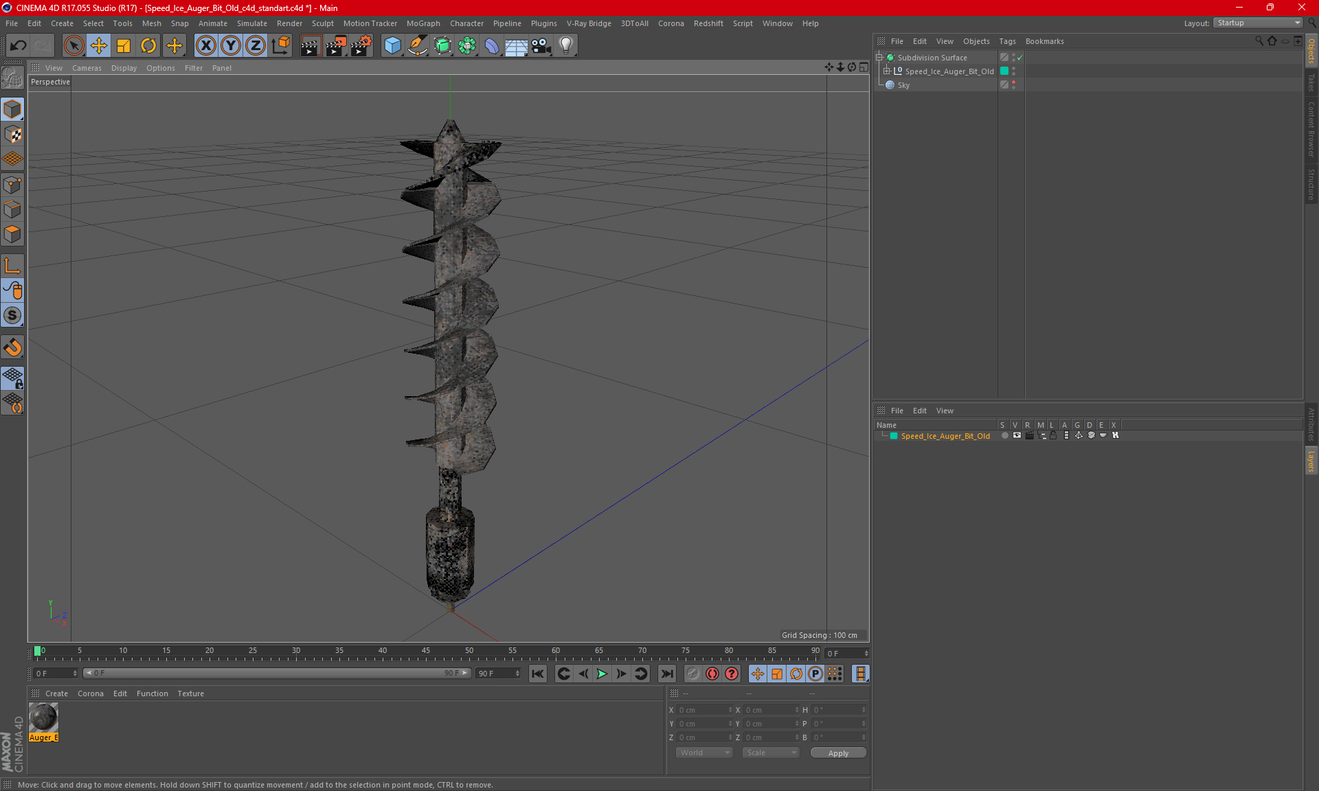 3D Speed Ice Auger Bit Old model