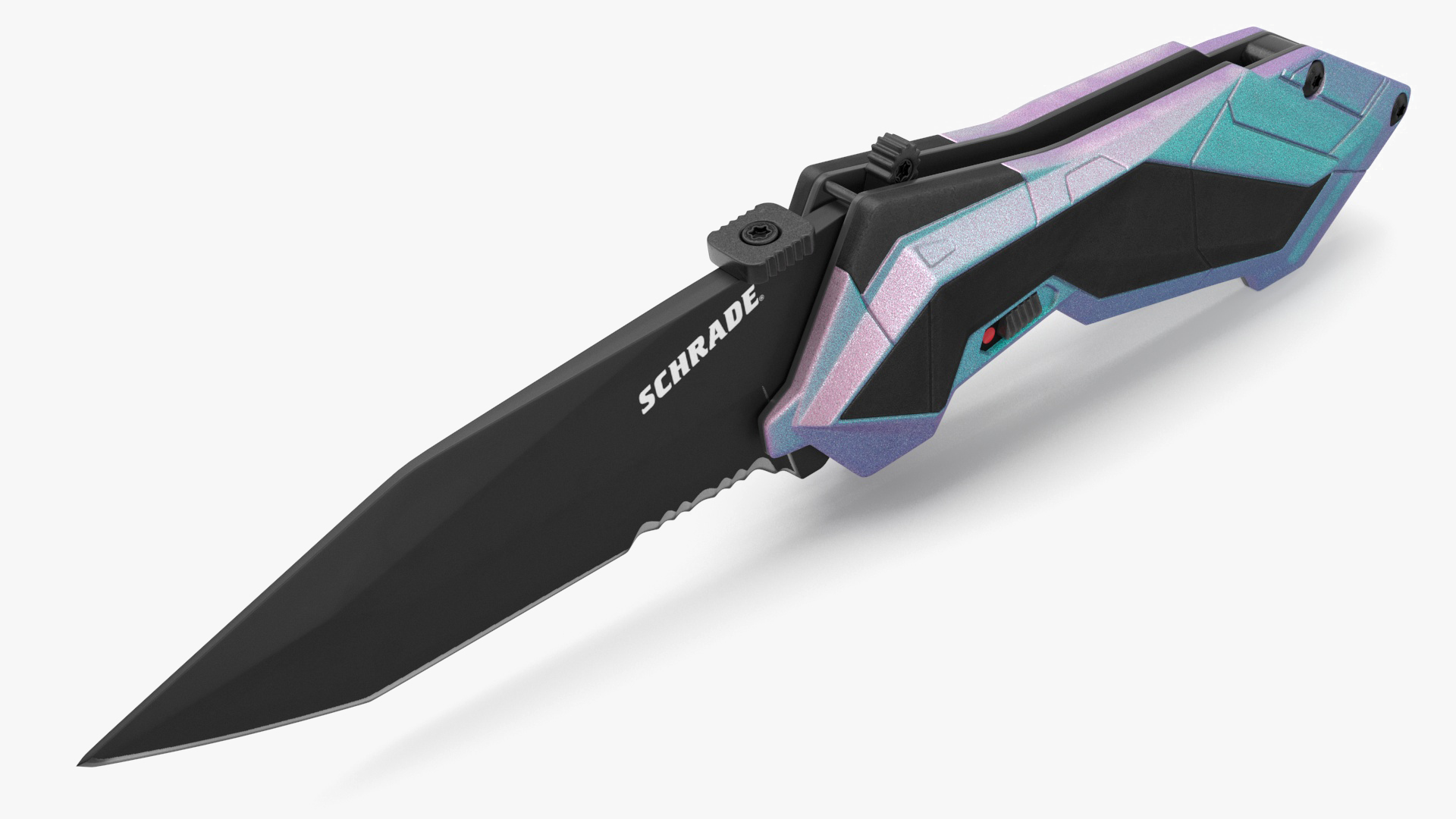 3D Futuristic Folding Knife Schrade Color model