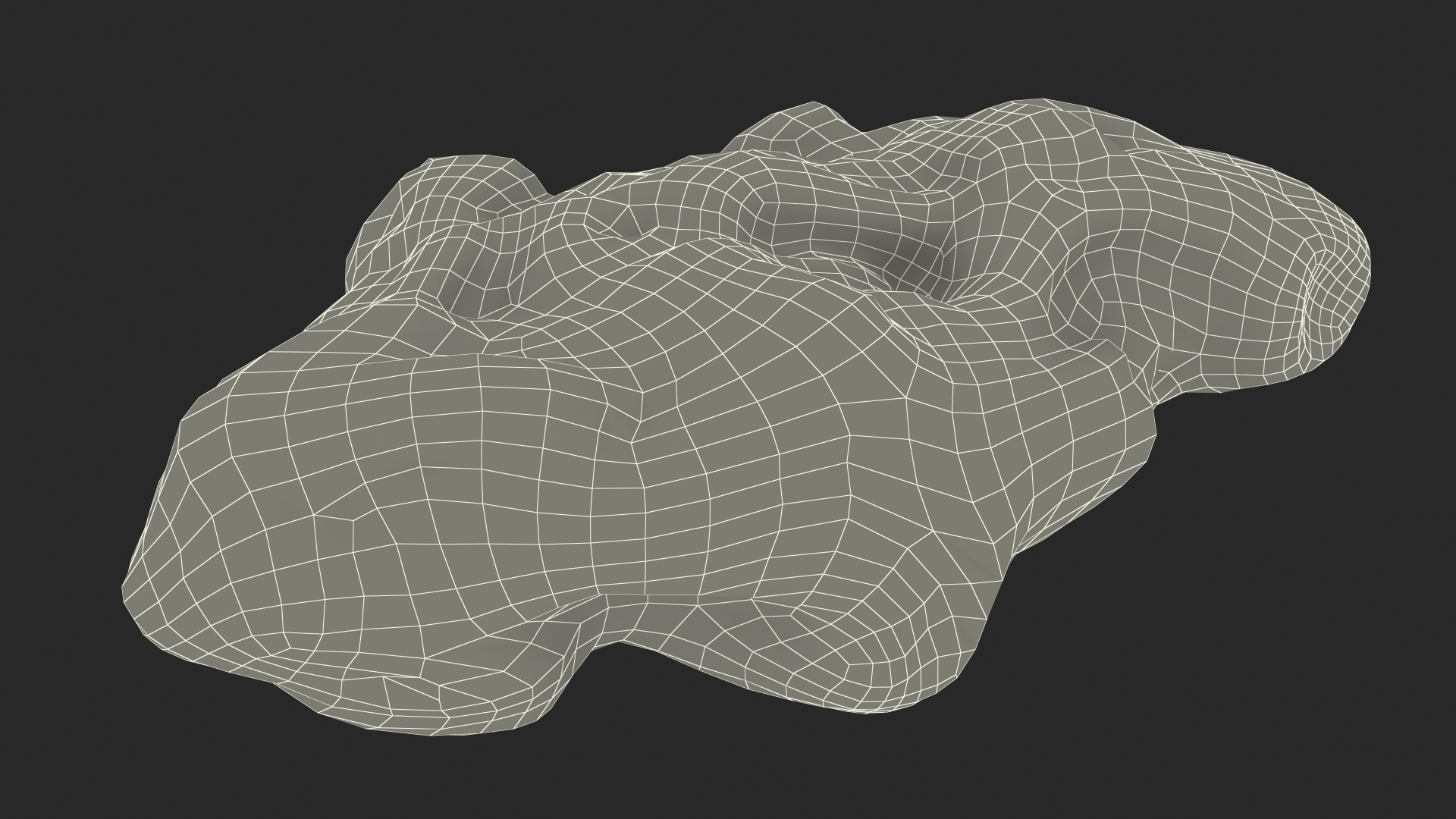 Silver Natural Mineral 3D