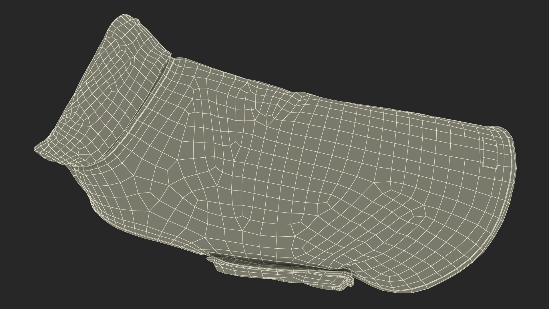 Dog Coat Black 3D model