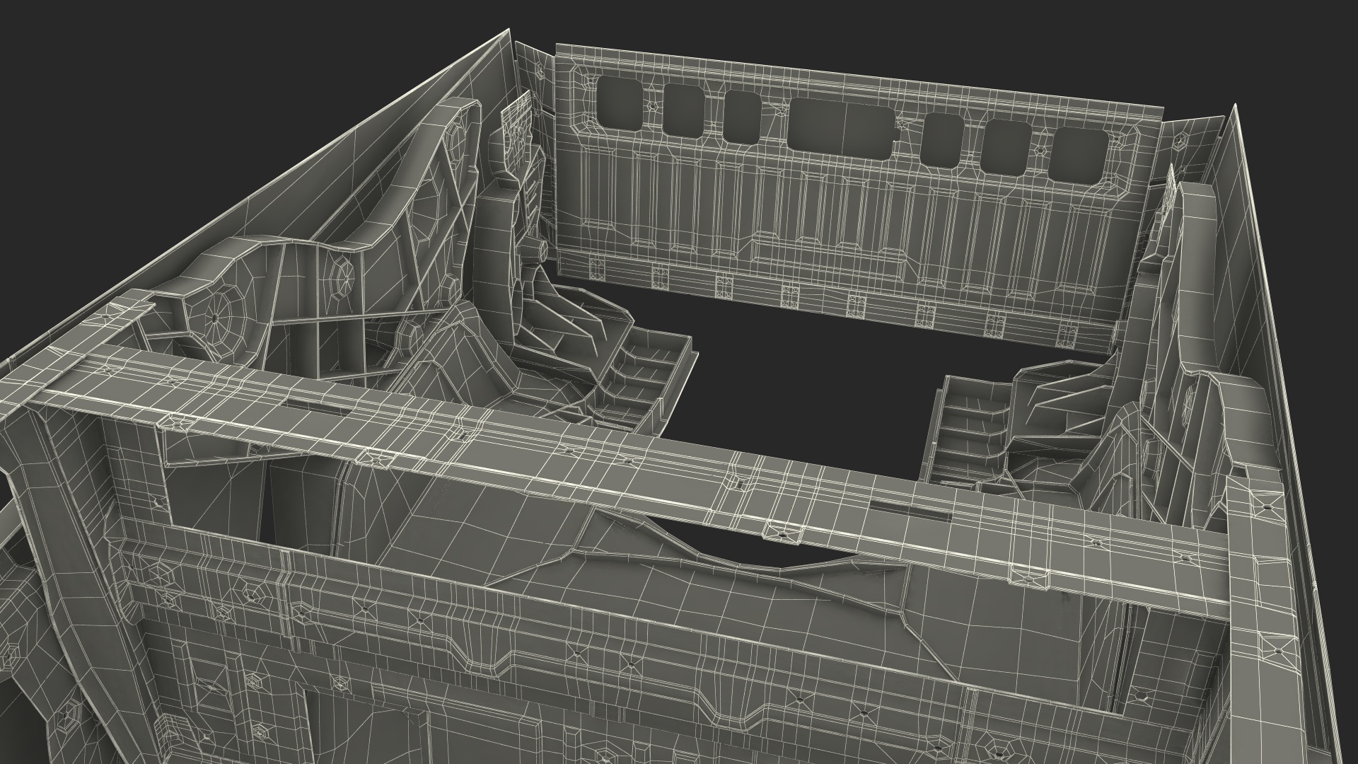 Tesla Cybertruck body frame 3D