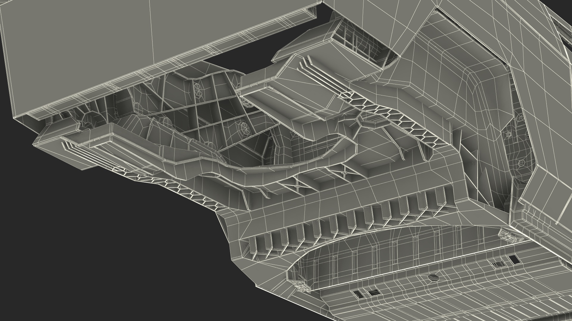 Tesla Cybertruck body frame 3D