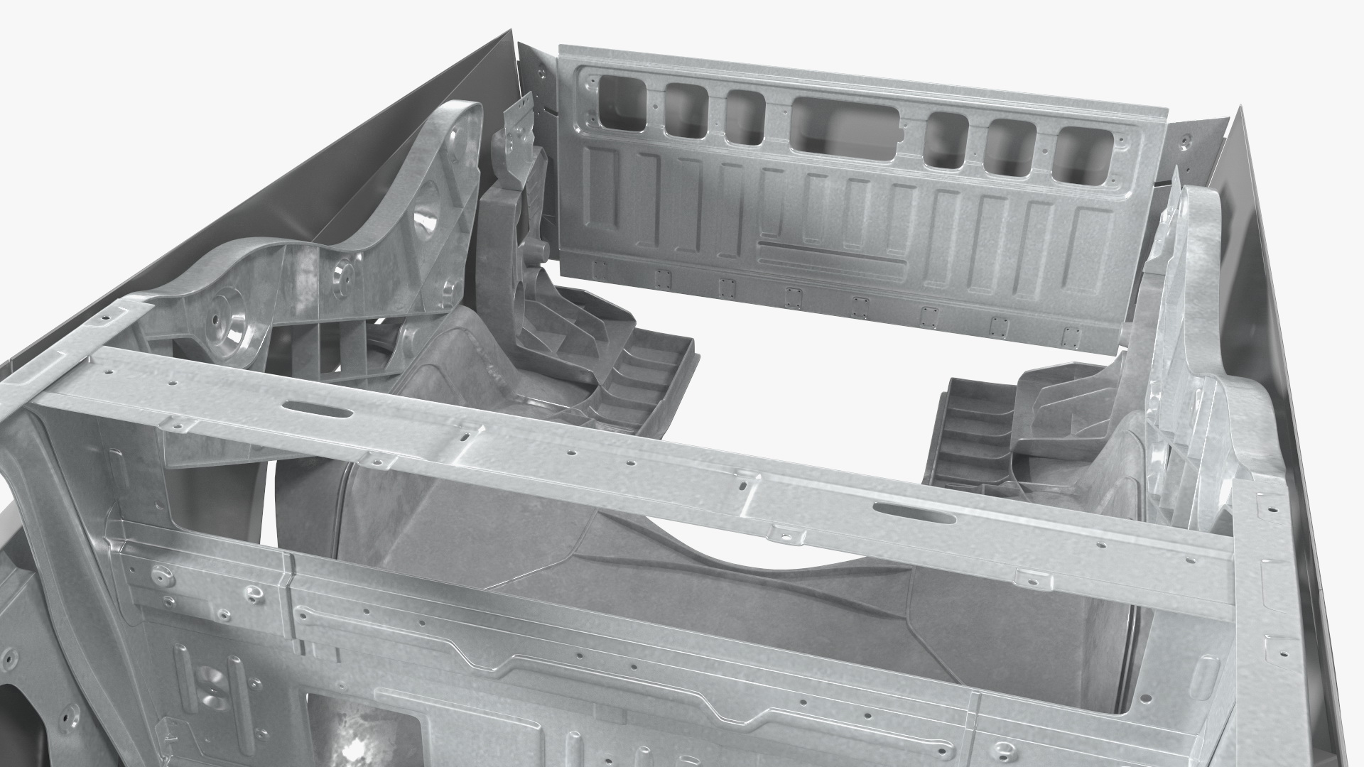 Tesla Cybertruck body frame 3D