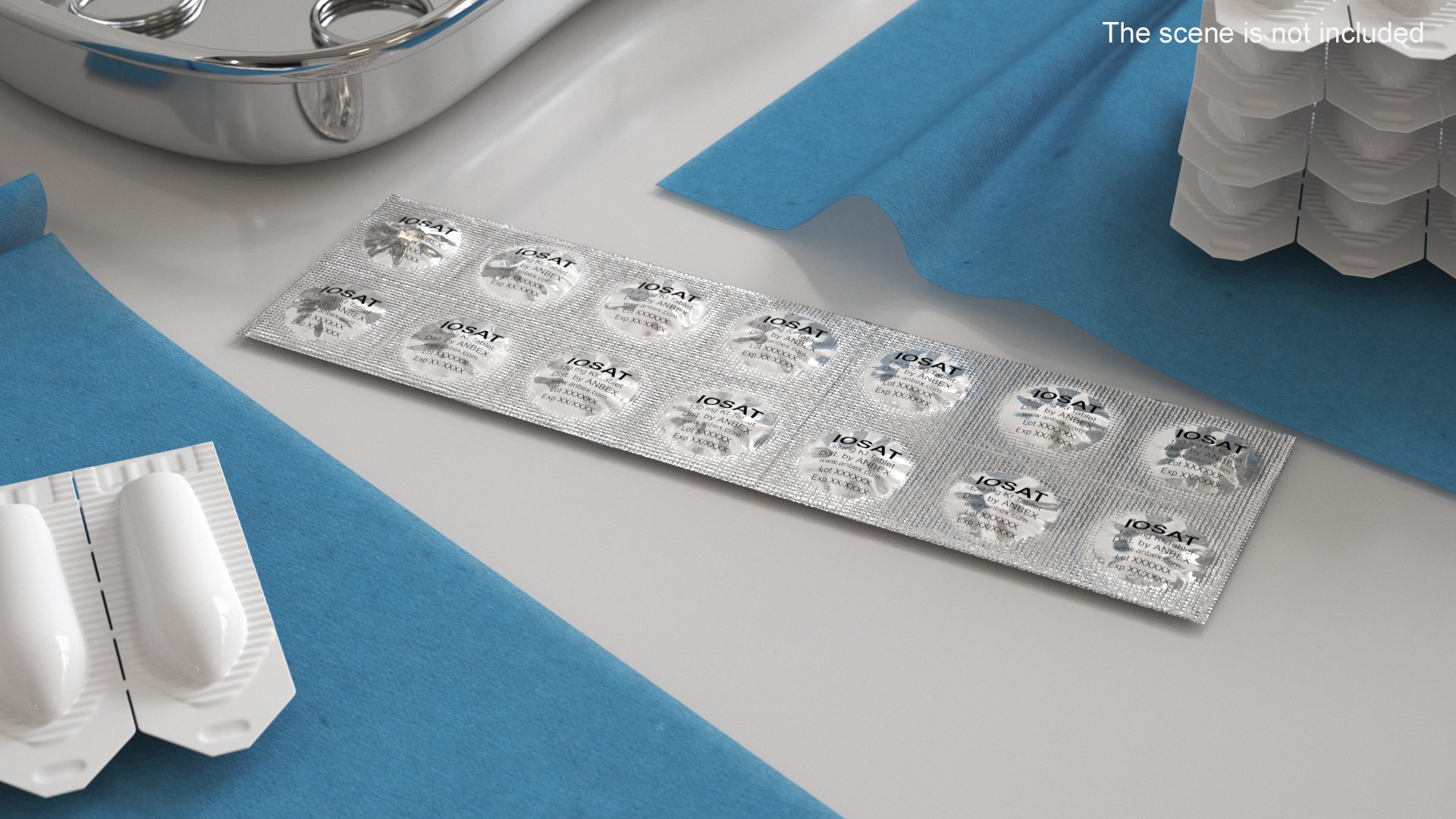 3D model Potassium Iodine Tablets in Blister
