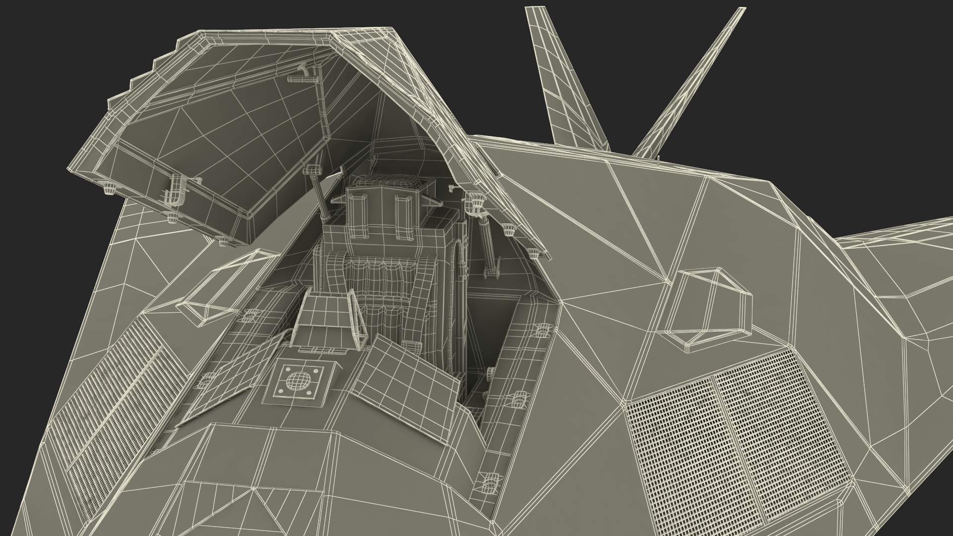 3D Combat Stealth Fighter Jet