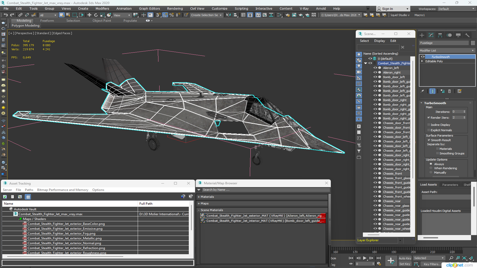3D Combat Stealth Fighter Jet