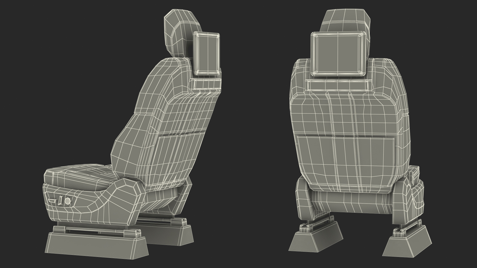 SUV Front Seat 3D model