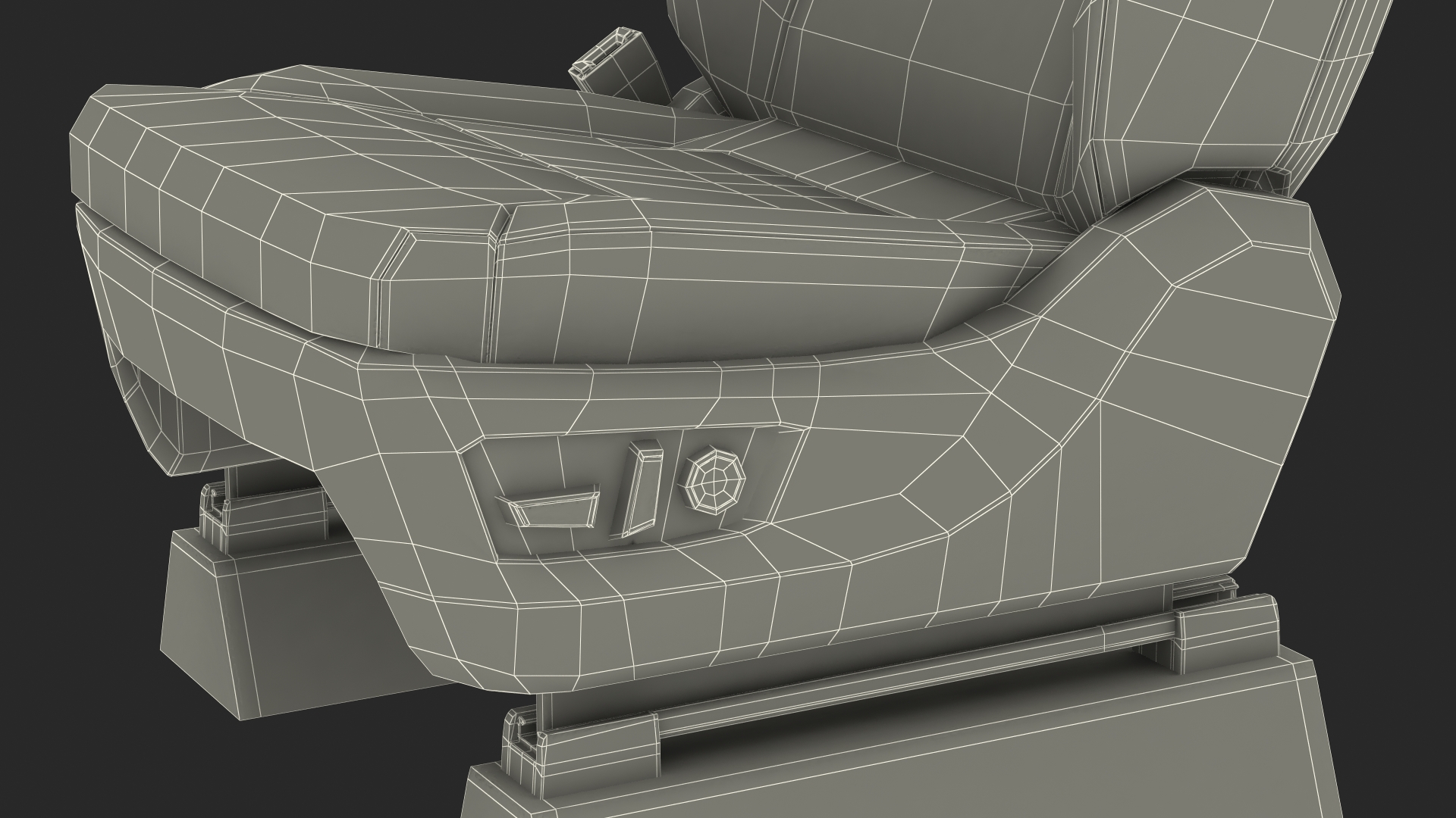 SUV Front Seat 3D model