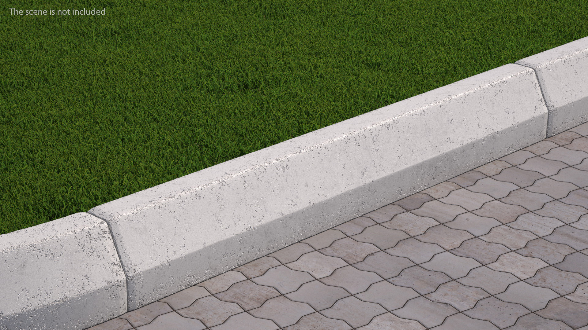 3D Straight Curb Section