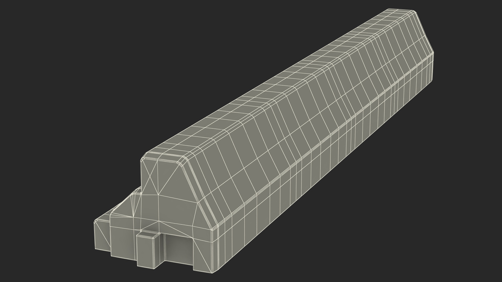 3D Straight Curb Section