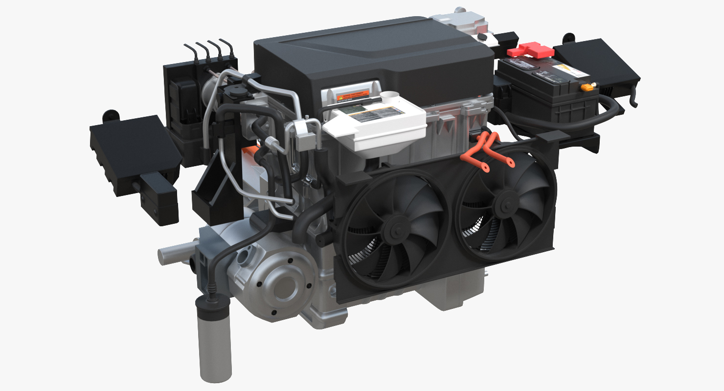 Electric Car Engine 3D model