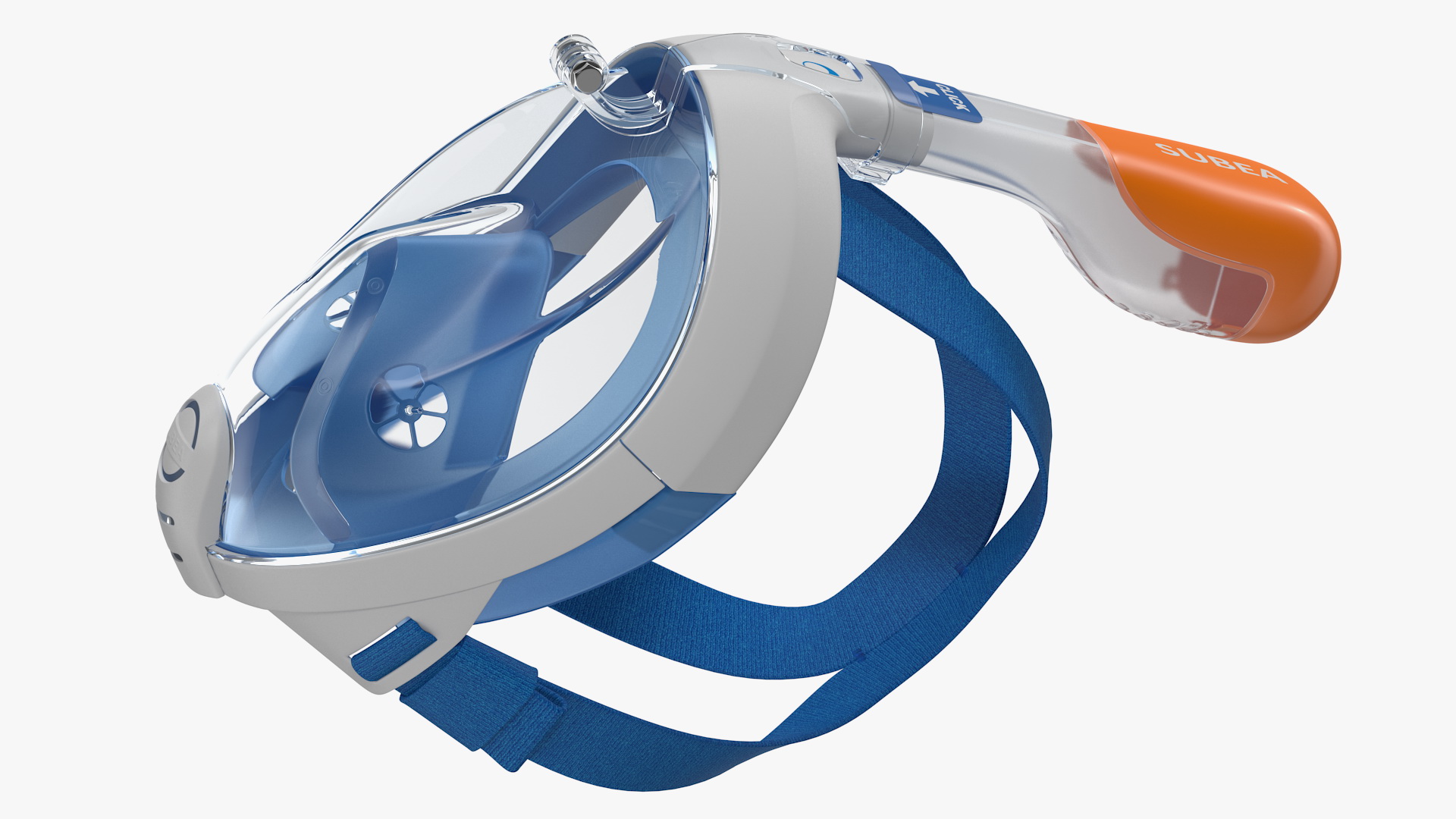 Tribord Subea Easybreath Full Face Snorkel Mask 3D