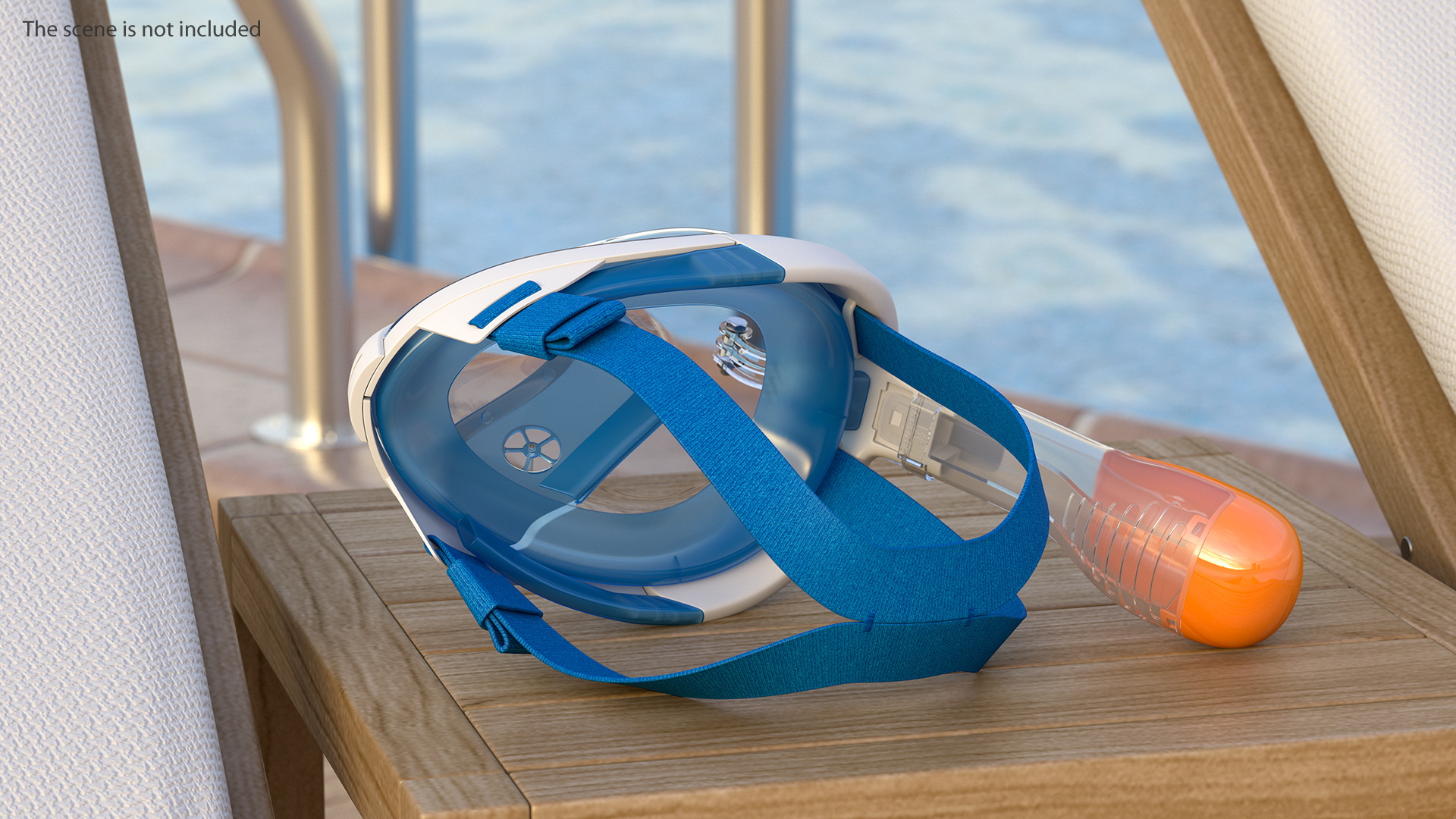 Tribord Subea Easybreath Full Face Snorkel Mask 3D