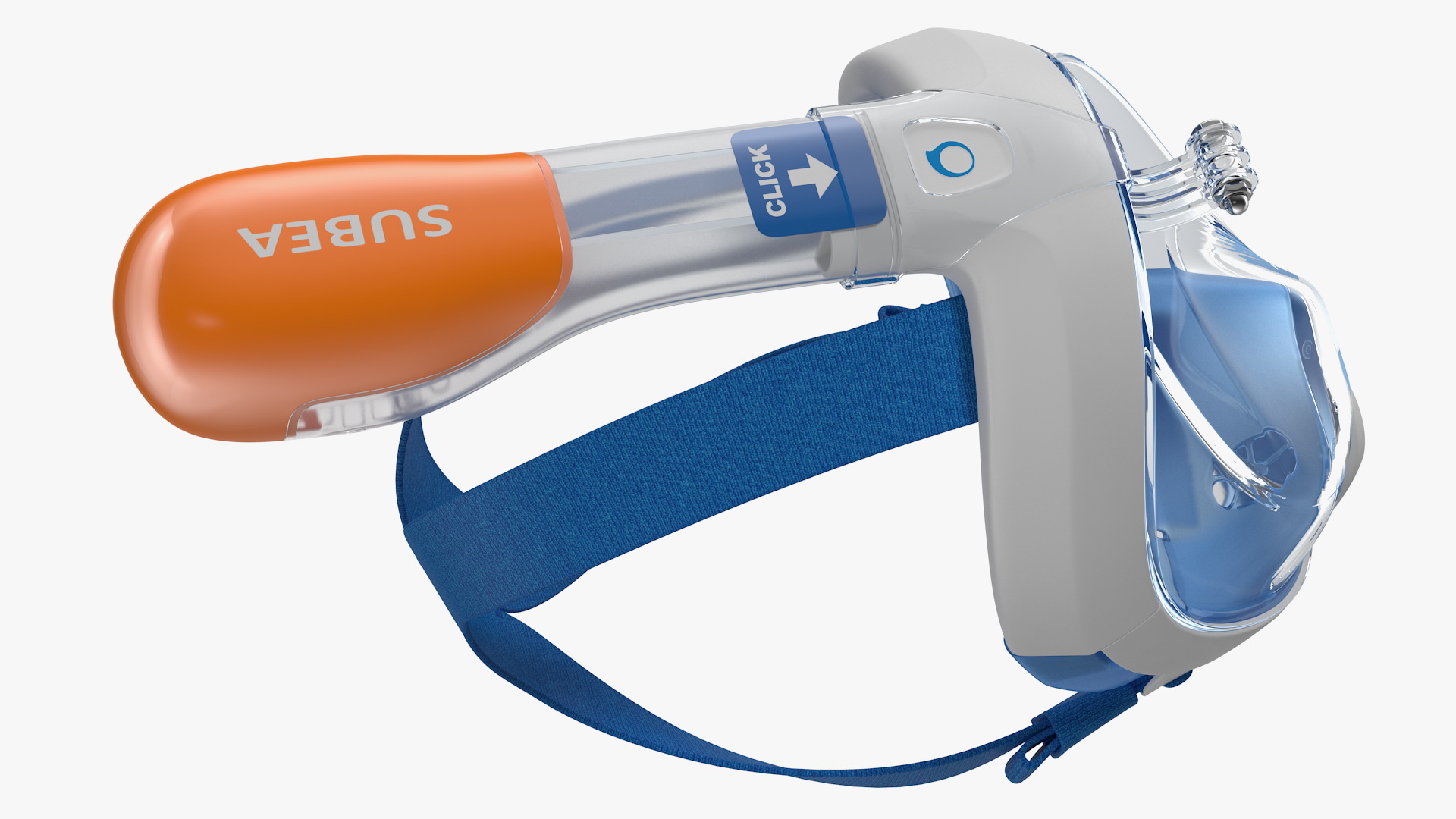 Tribord Subea Easybreath Full Face Snorkel Mask 3D