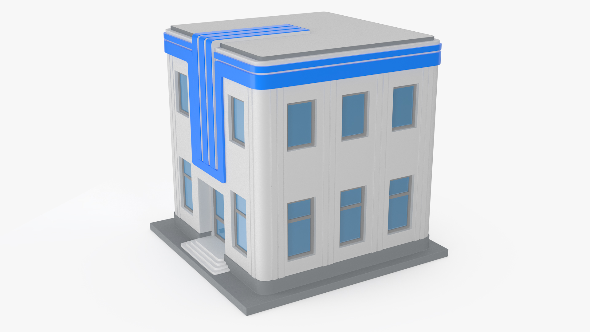 3D Cartoon Building