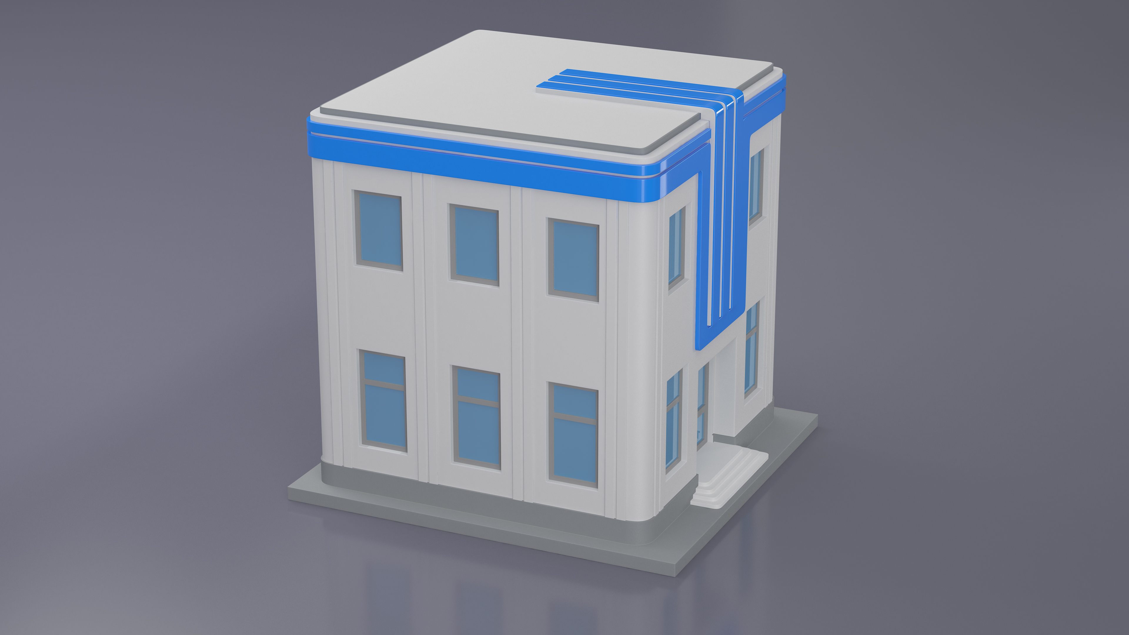 3D Cartoon Building