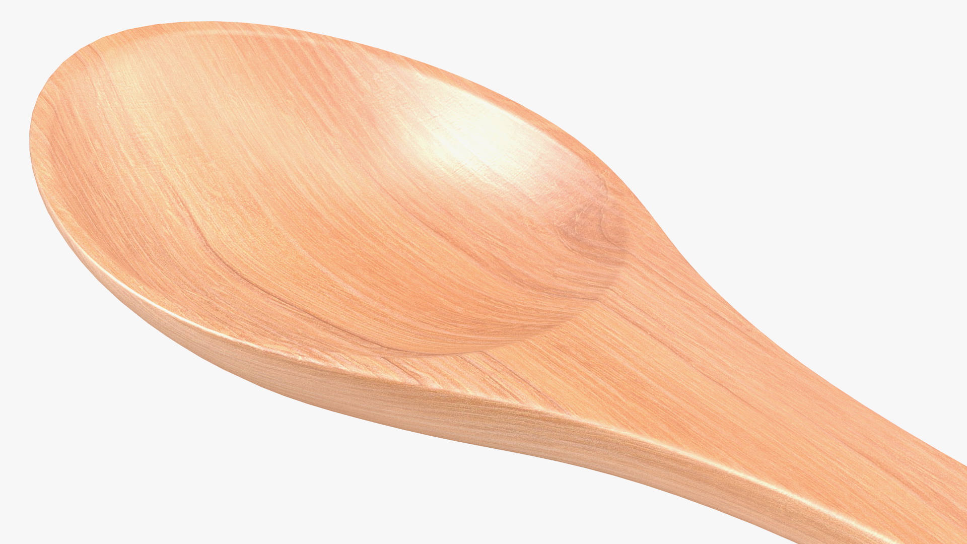 Black Turtle Beans in Wooden Spoon 3D model