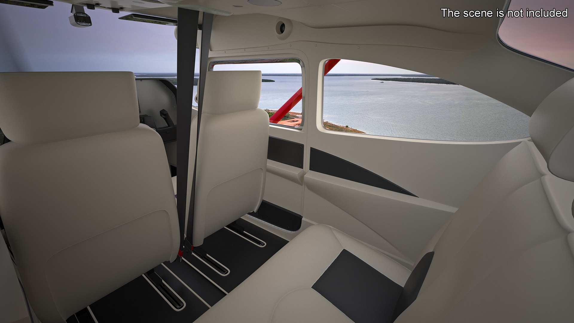 3D Single Engine Propeller Aircraft Cessna 182 model
