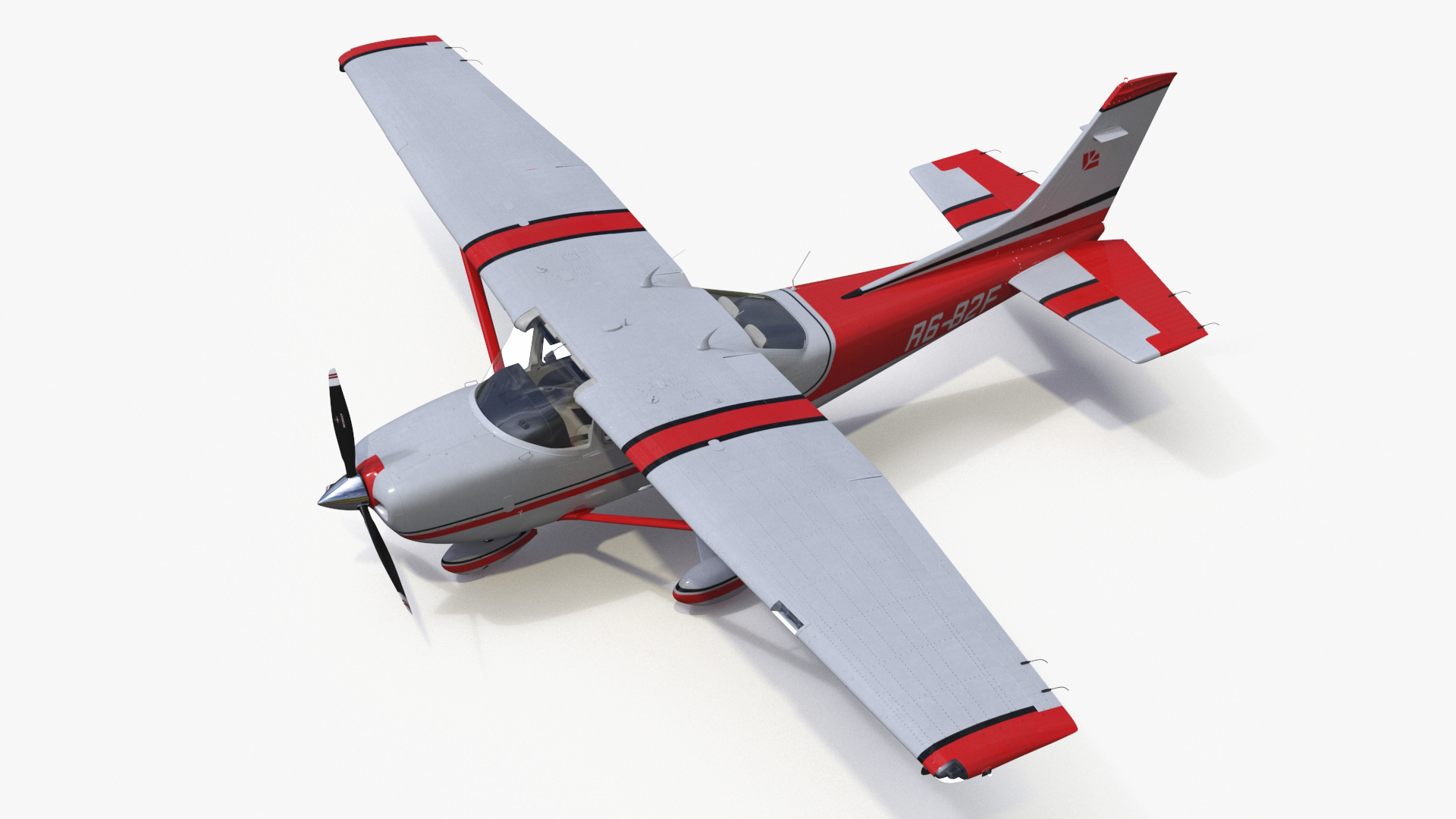 3D Single Engine Propeller Aircraft Cessna 182 model